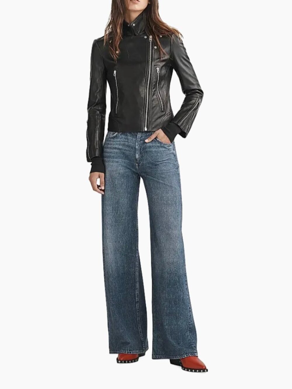 Rag & Bone Miramar Sofie Wide-Leg Jeans in Kimber 24